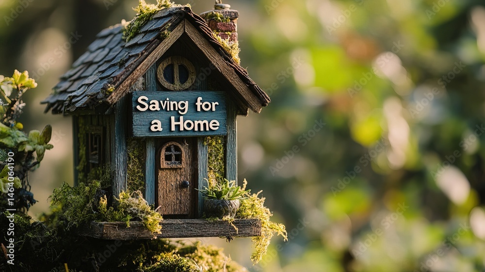 Fototapeta premium Saving for a Home Miniature
