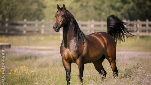 horse in the field