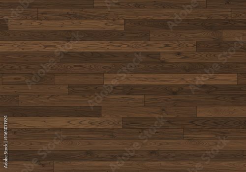 Realistic Wood Texture Background Showing Brown Wooden Planks Design
