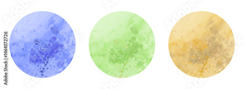 
Abstract picturesque texture pattern in circle. Vector
