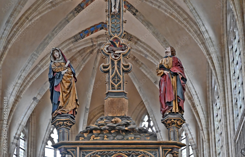 Lovanio - Leuven, interno della Collegiata di San Pietro, Brabante - Belgio