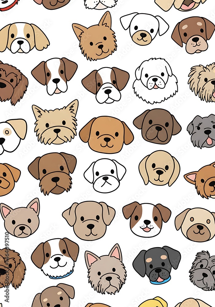 Naklejka premium A Paw-some Parade