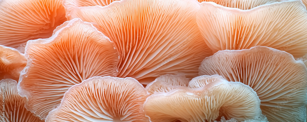 Dense coral cap mushrooms forming patterns on ocean floo Dense coral cap mushrooms forming patterns on ocean floo