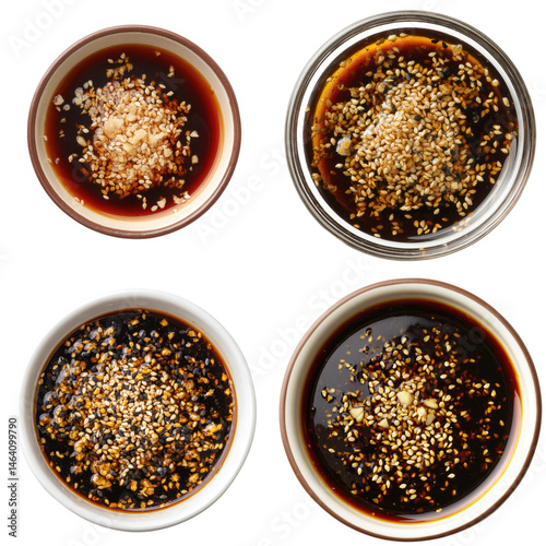 Teriyaki Marinade Bowl, Sesame Seeds, Garlic  