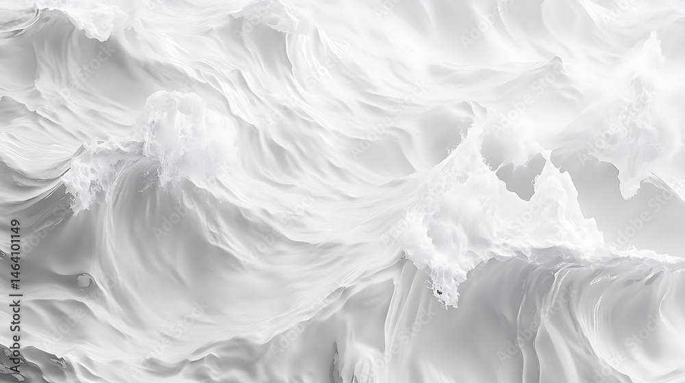 Fototapeta premium Abstract white textured background dynamic flowing forms