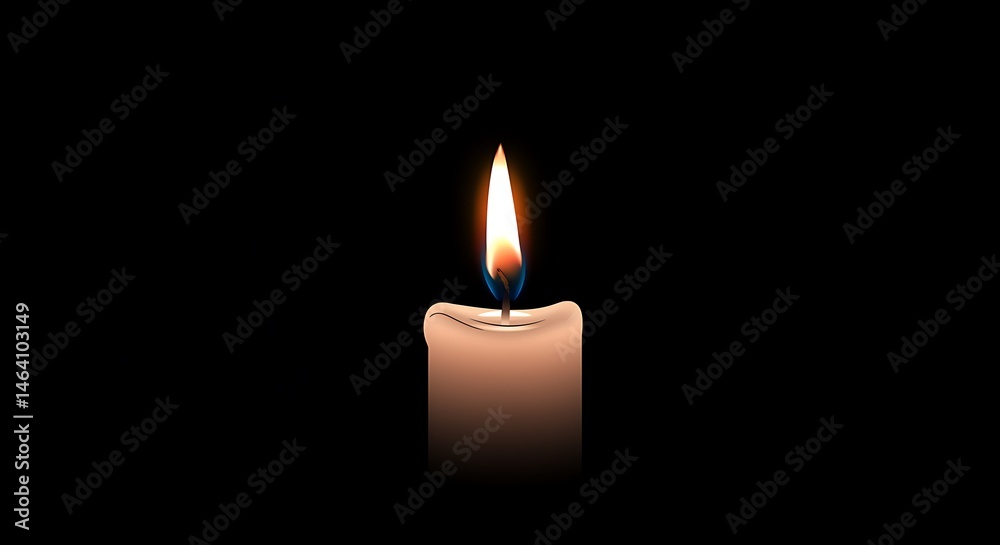 vector art of candle light at night vector art of candle light at night