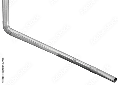 Rain Water Draining Gutter Downpipe on white