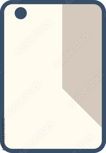 A simple vector illustration of a gadget with a blank screen for your design.