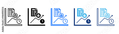 Period Icon Set With Multiple Style Collection 