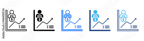 Trader Icon Set With Multiple Style Collection 