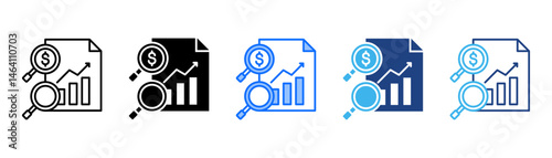 Due Diligence Icon Set With Multiple Style Collection 