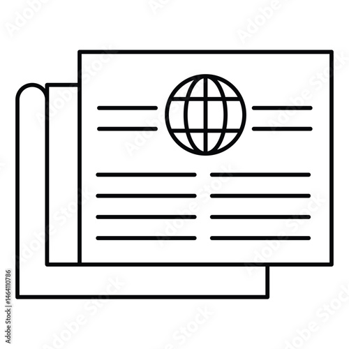 Journalism and Legal Protection vector Icon design