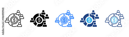 Shareholder Icon Set With Multiple Style Collection 