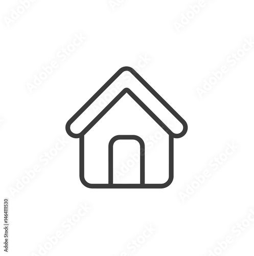 Home vector icon symbol design on a white background illustration