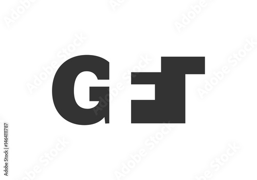 Free Download GFT logo design. Initial letter G F T bold font style for tech startups, consulting, corporate branding. Creative company name, headlines typography identity, trendy logotype. - GFXLoad