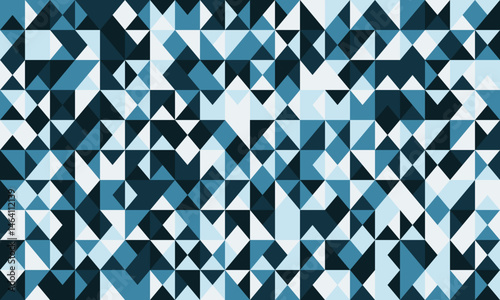 Abstract geometric pattern of teal and white triangles.  Modern, seamless design ideal for website backgrounds, presentations, or textile prints.  Represents connectivity, data, or complexity.