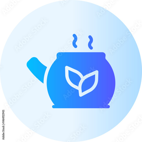 herbal tea gradient icon