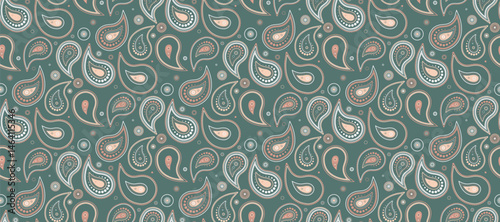 Indian card on native paper. Vintage paisley at swirl swatch. Canvas intricacy decoration drawing.