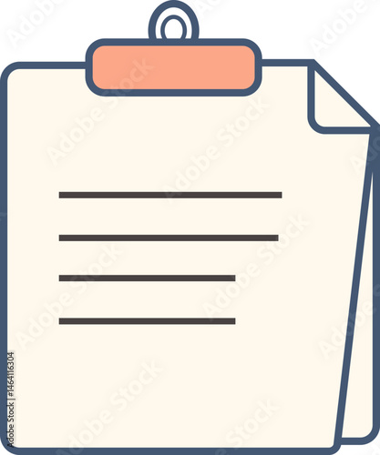 A clipboard with a blank sheet of paper, ready for notes.