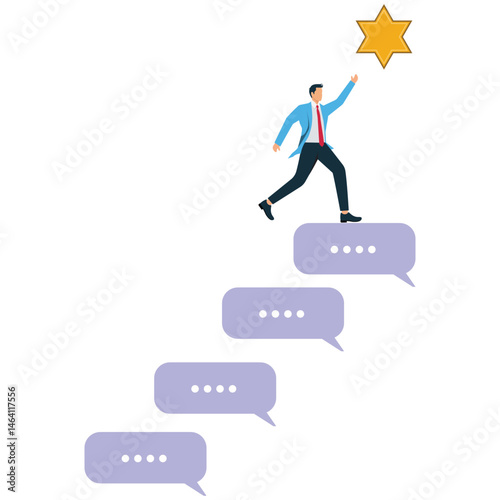 Feedback and comment for success concept