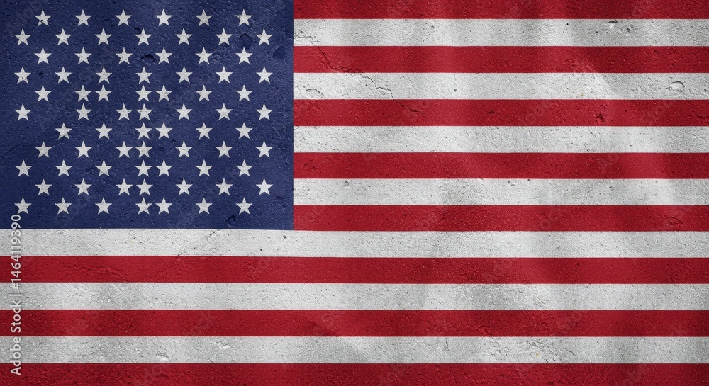 Fototapeta premium USA Grunge Flag Stars Stripes America Patriotic Symbol Illustration