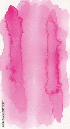Vertical Pink Watercolor Wash Texture with Light and Dark Shades