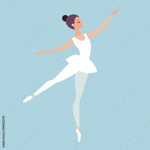 ballet dancer digital drawing vector