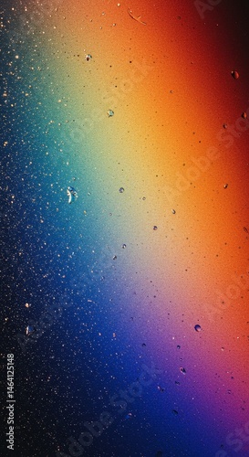 Obraz na płótnie Vibrant Rainbow Gradient with Glitter Sparkles on Dark Background w salonie