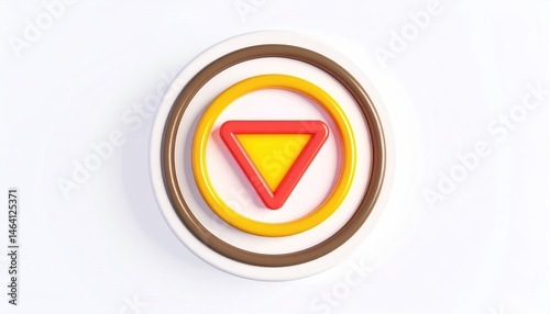 Free Download Triangle Shape with Circle Rings - GFXLoad