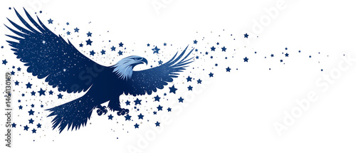 eagle artwork silhouette of eagle, background for us independence day veterans day