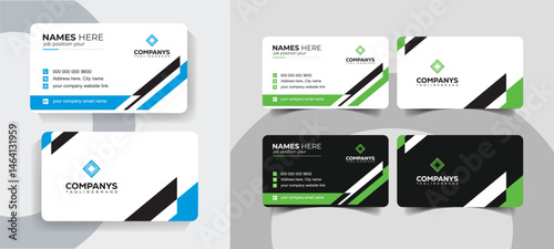 Creative and minimalist business card design vector template
