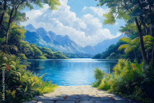 lake surrounded by a forest