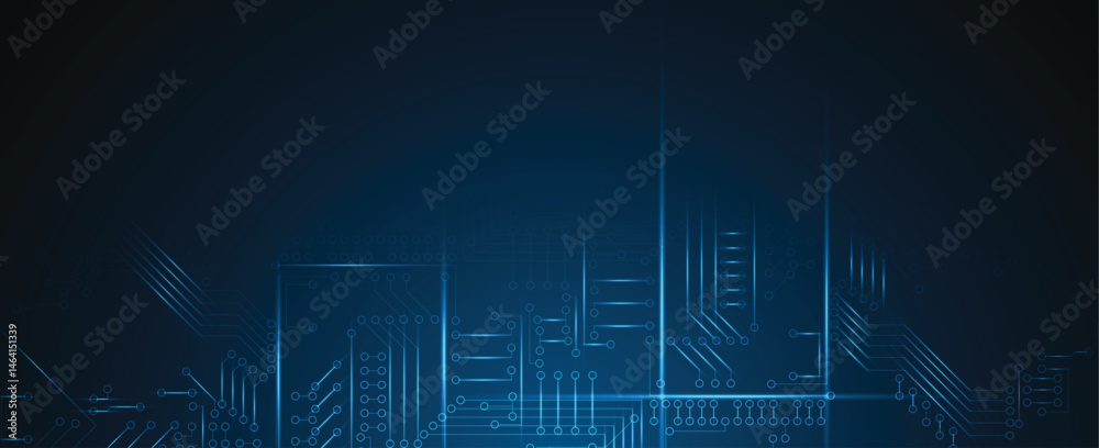 Fototapeta premium Abstract circuit technology concept background