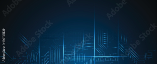 Abstract circuit technology concept background