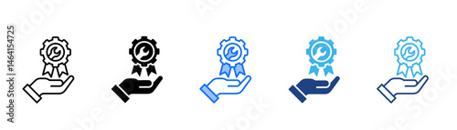 Mark Icon Set With Multiple Style Collection 