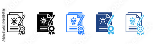 Design Icon Set With Multiple Style Collection 