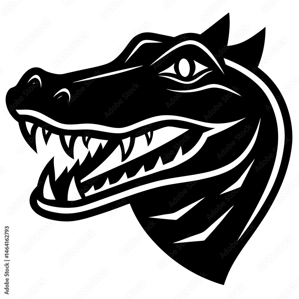 Naklejka premium crocodile head