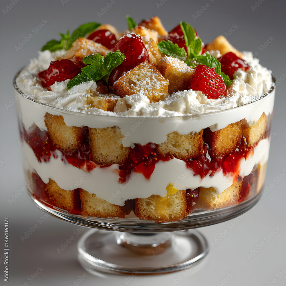 Delicious Cherry Trifle Recipe Easy Dessert for Parties transparent background