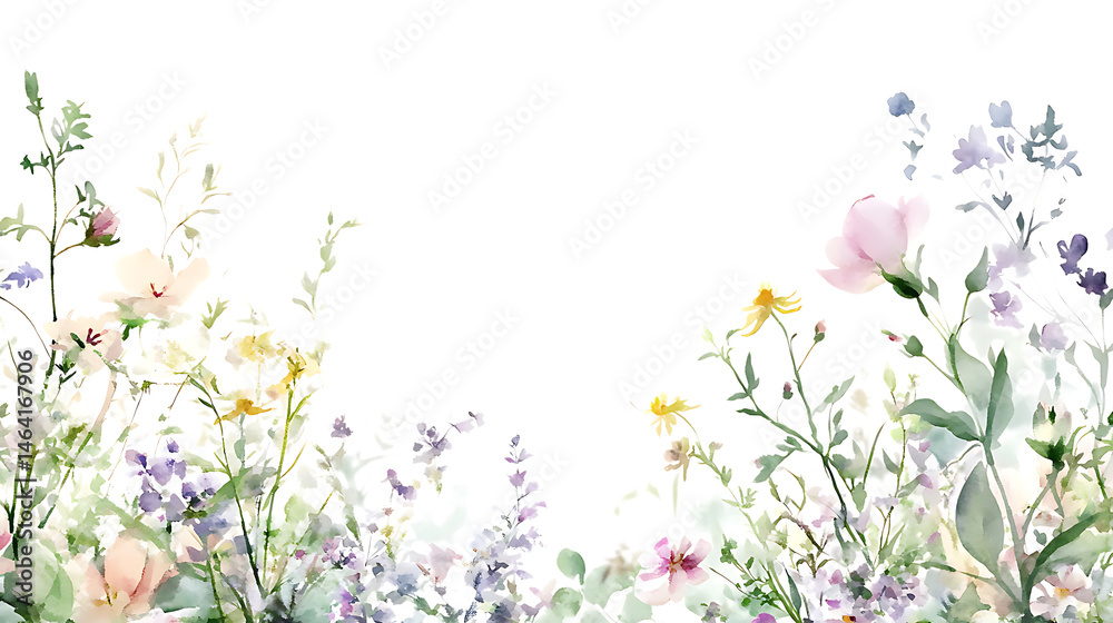 Fototapeta premium spring flowers vector illustration