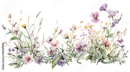 spring flowers vector illustration