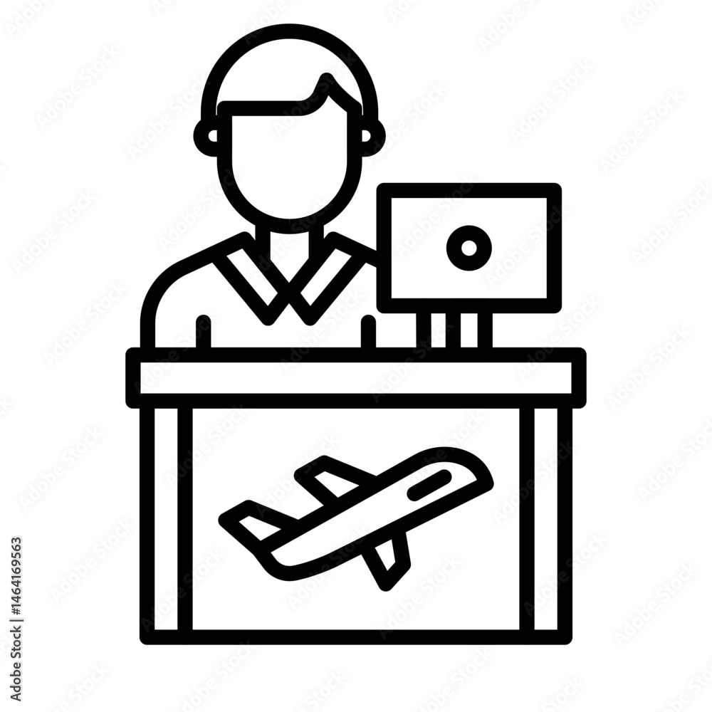 Fototapeta premium Travel Agency icon