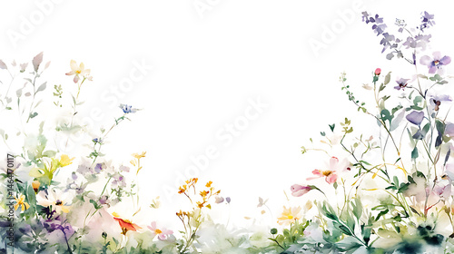 spring flowers vector illustration