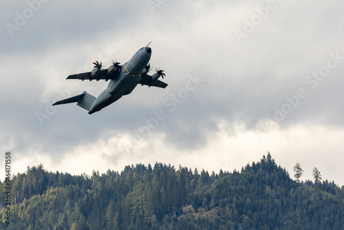 Airshow Spectacle at Airpower airshow in Zeltweg, Austria – Precision Aerial Performances and Stunning Aircraft Displays