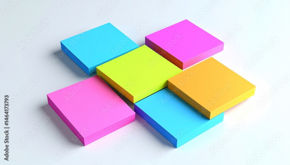 Obraz premium Colorful Square Stack