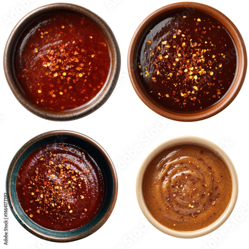 Bowl Chipotle Barbecue Sauce Chili Flakes