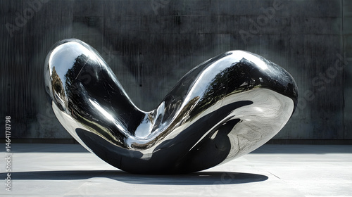 Obraz na płótnie Interplay of Form and Light in Modern Sculpture Photography w salonie