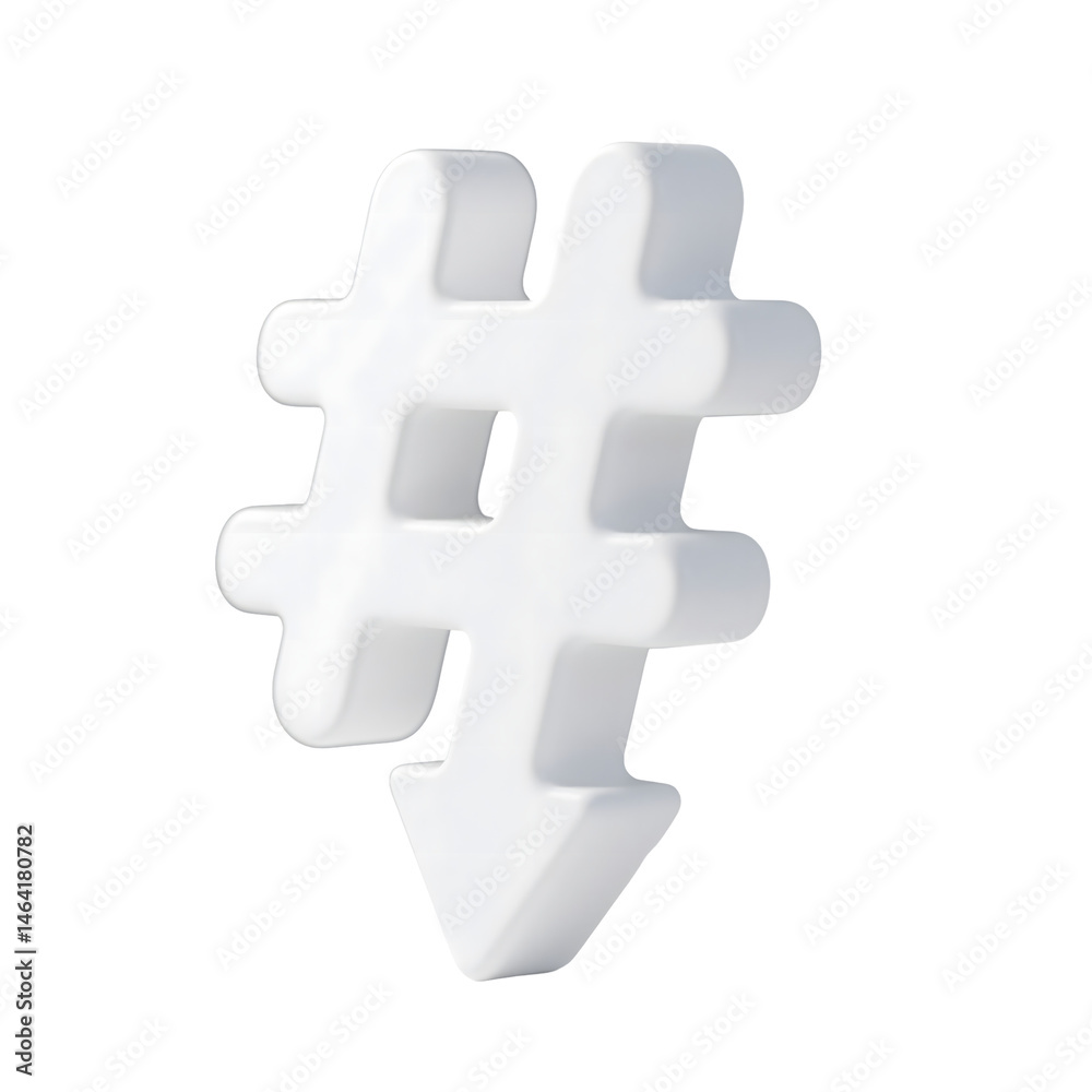 Fototapeta premium hash tag sign
