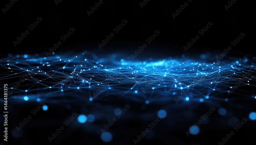 Obraz premium fiber optics background with lots light spots