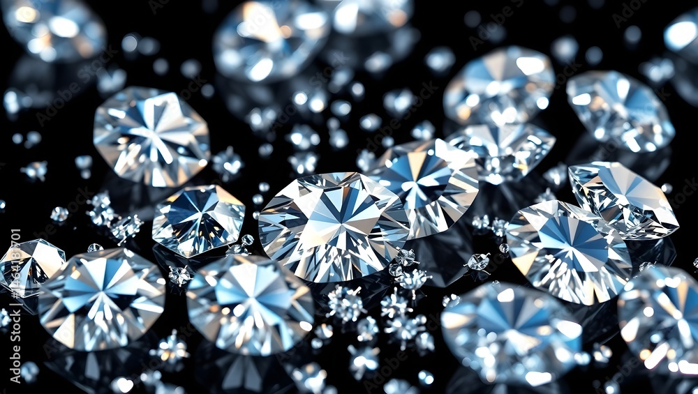 Fototapeta premium The Luxury of Diamonds: Beauty in Every Cut