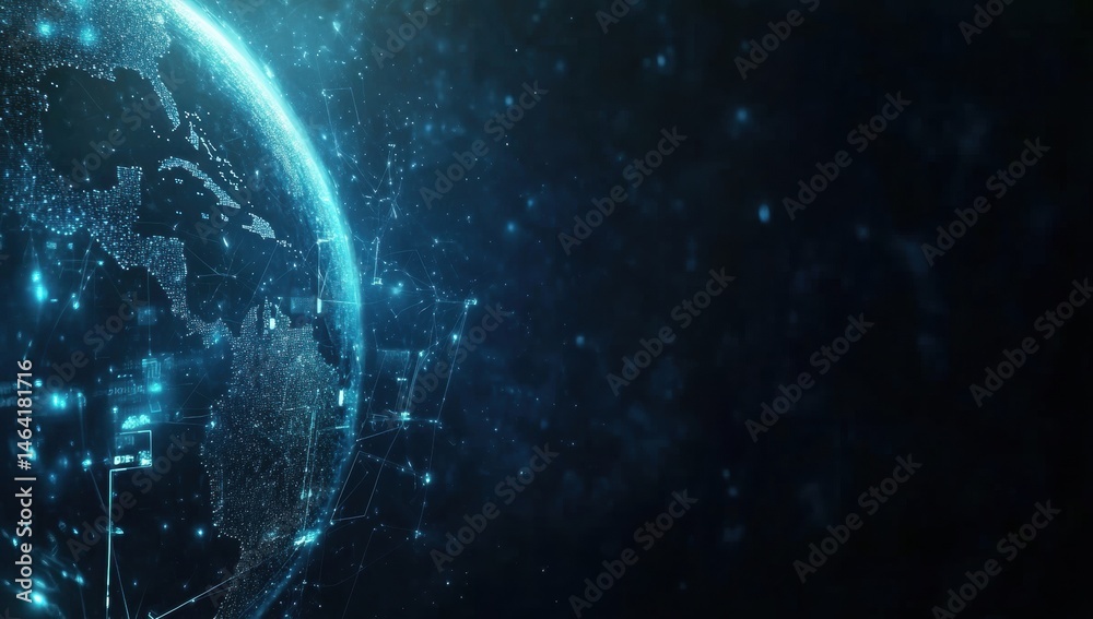 Fototapeta premium blue planet earth